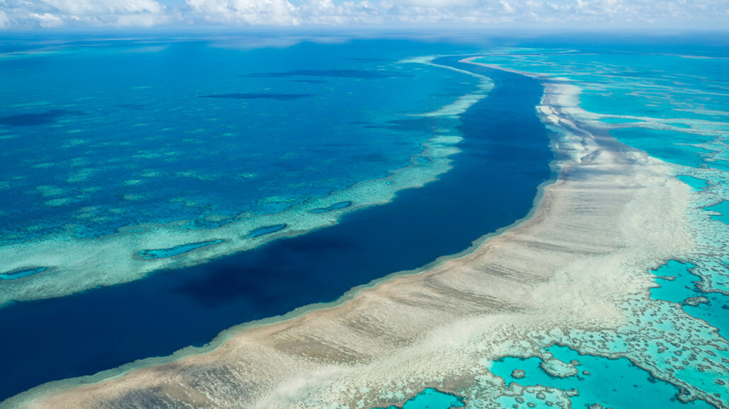 great barrier reef aerial