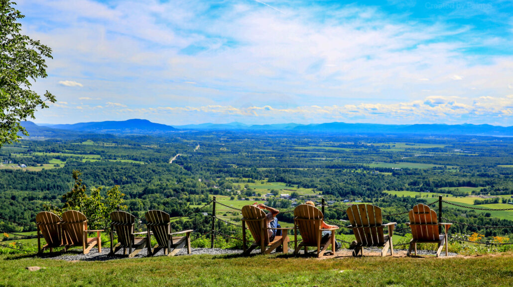 The view from the summit of Mt. Philo State Park (the first park in the Vermont State Park system).