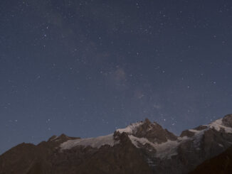 View from L'Auberge Ensoleillee (Les Terrasses), Ecrins National Park, France.