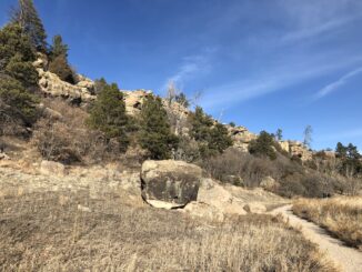 Winding through Castlewood Canyon State Park, Colorado.