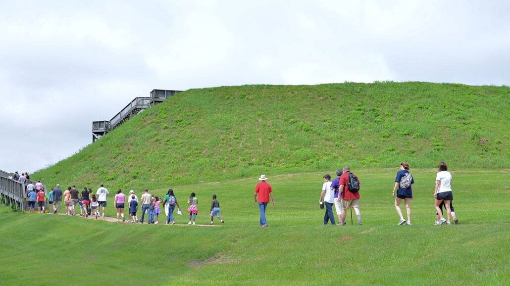 Great Temple Mound at Ocmulgee Mounds National Historical Park, Georgia.