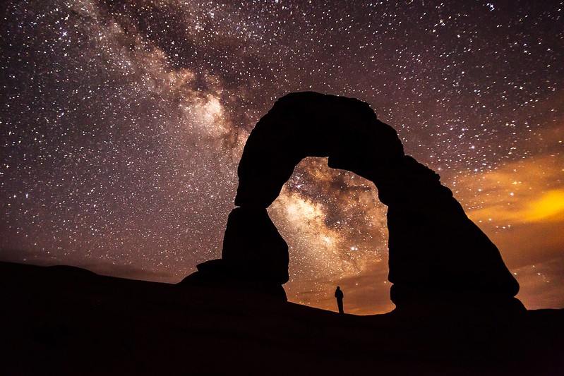 47006411864_b474fe0d69_c Arches National Park in Utah at night.