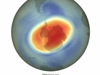 NASA Earth Observatory image by Joshua Stevens, using data courtesy of NASA Ozone Watch and GEOS-5 data from the Global Modeling and Assimilation Office at NASA GSFC. Story by Theo Stein, NOAA, and Ellen Gray, NASA Earth Science News Team, with EO Staff.