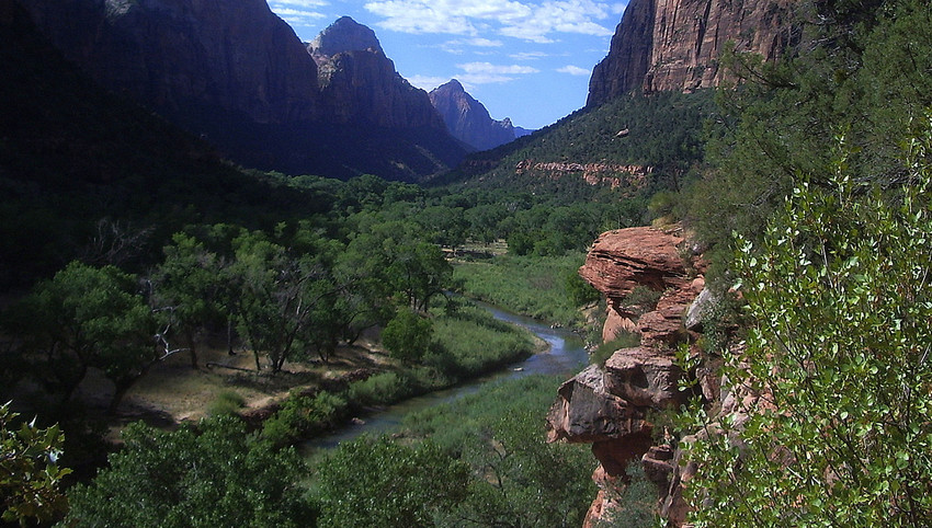 Zion National Park in Utah, USA. Visitors may have to contend with dirty restrooms and overflowing trash bins thanks the Congress' shutdown of the federal government.